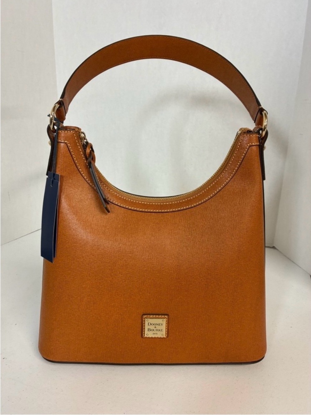 Dooney & Bourke Cognac Leather Shoulder Bag
